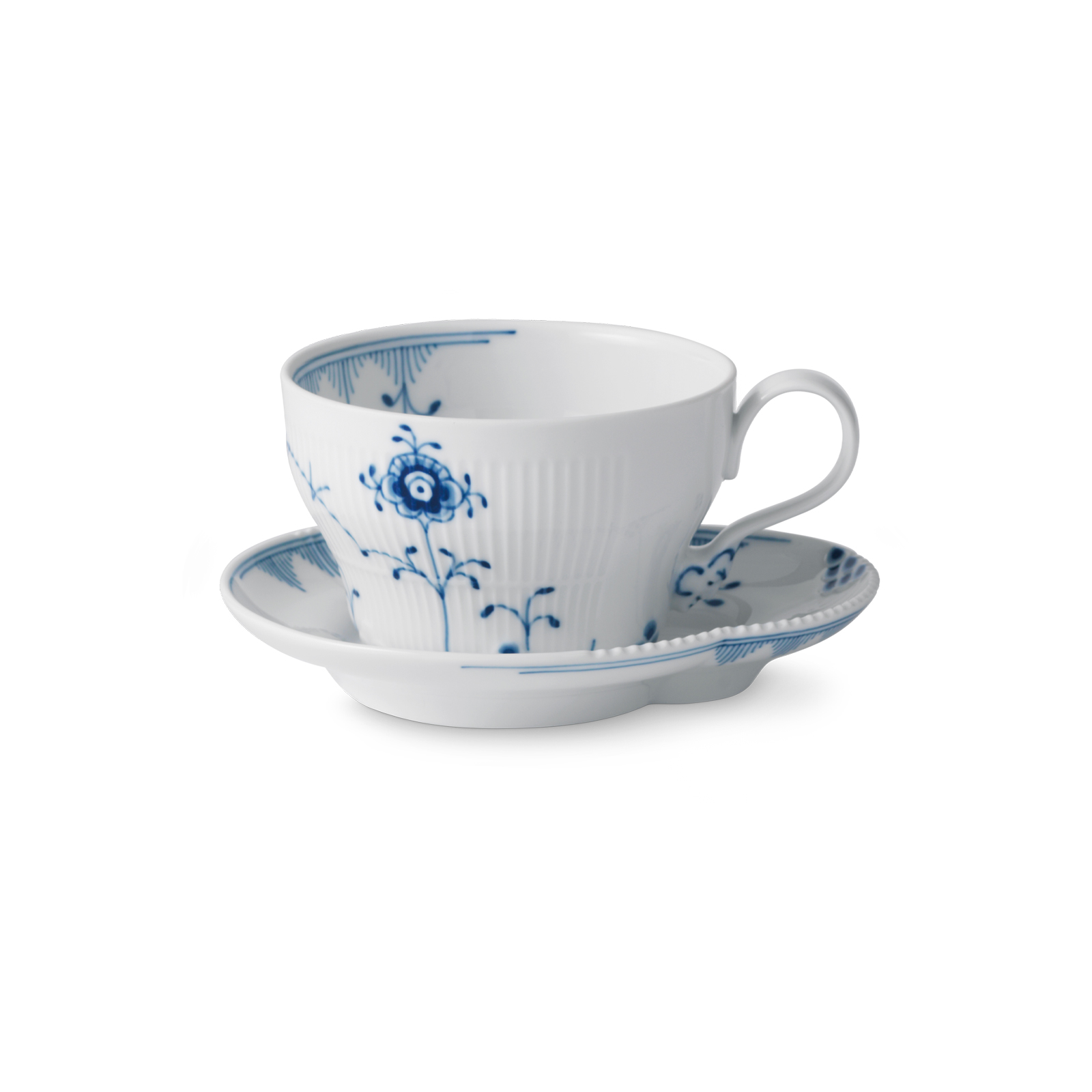 Royal Copenhagen Elements Blau Kaffeetasse mit Untertasse 0,26ltr. 2589086