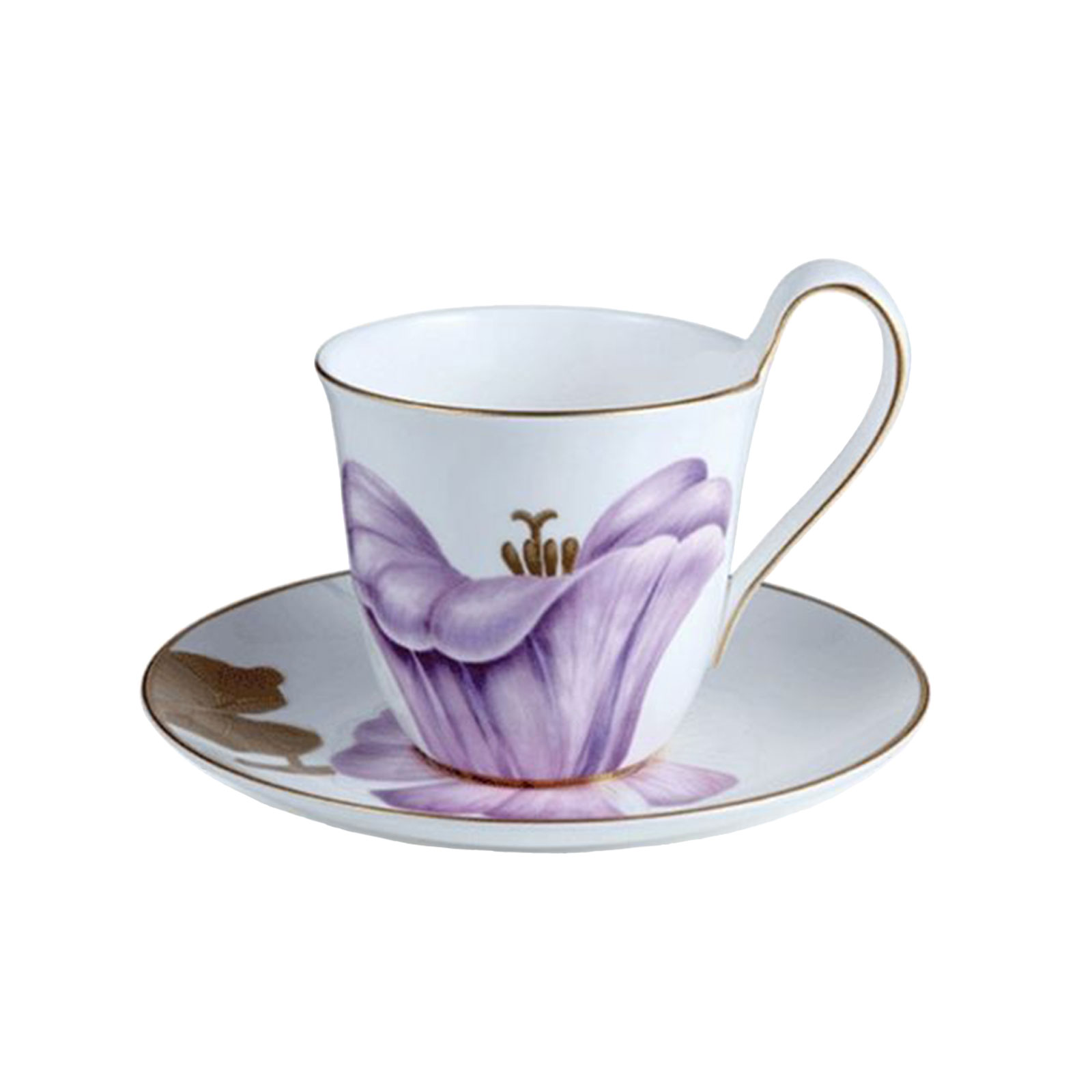 Royal Copenhagen Flora Kaffeetasse mit Untertasse Winde 2671092