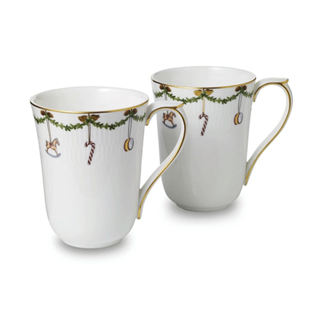 Plat Royal Copenhagen Étoile Cannelée, 39cl, Porcelaine, Motif Noël, Neuf