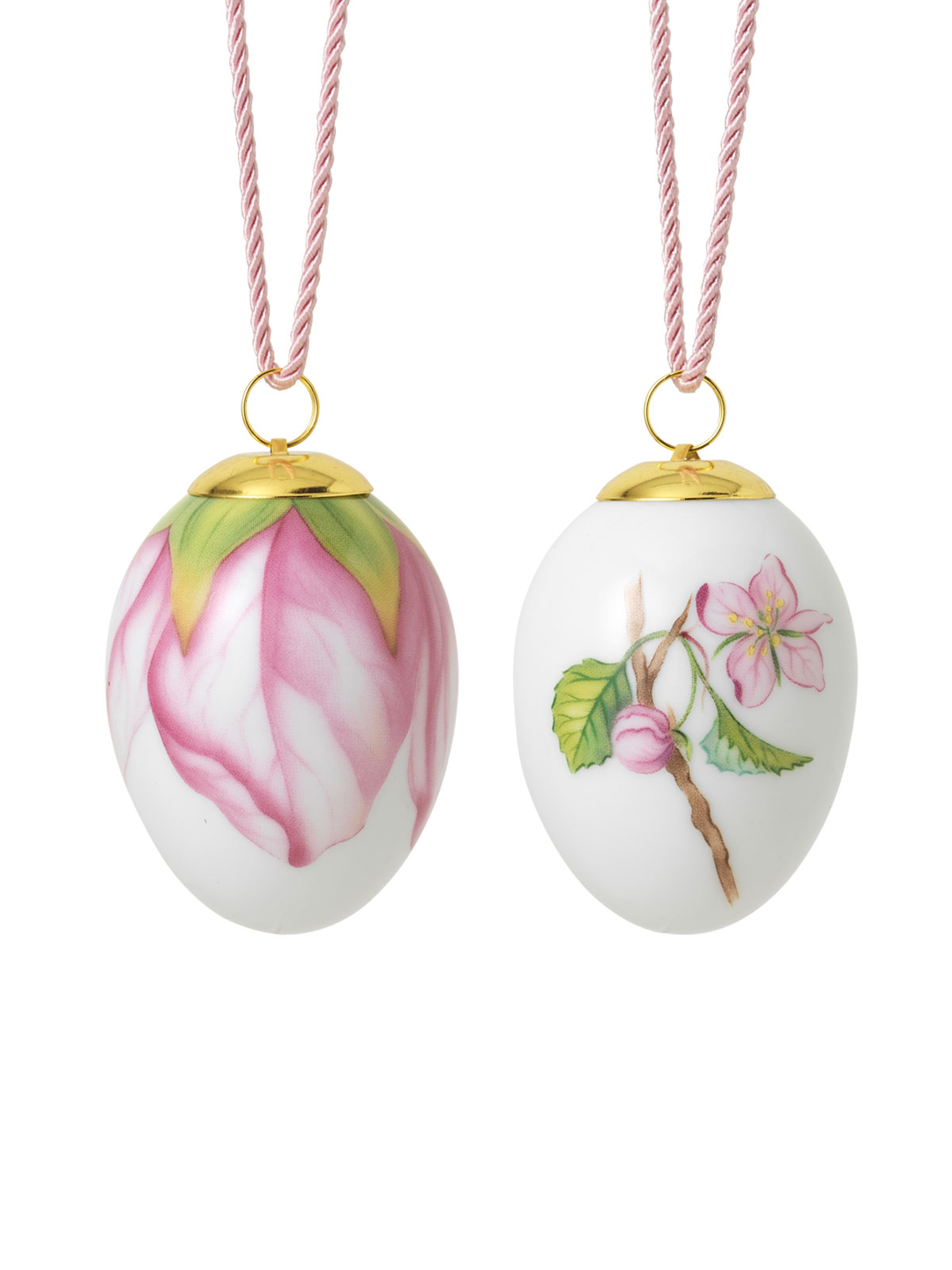 Royal Copenhagen Osterei 2er Set Apfelblüte Knospen+ Blütenblätter 2024
