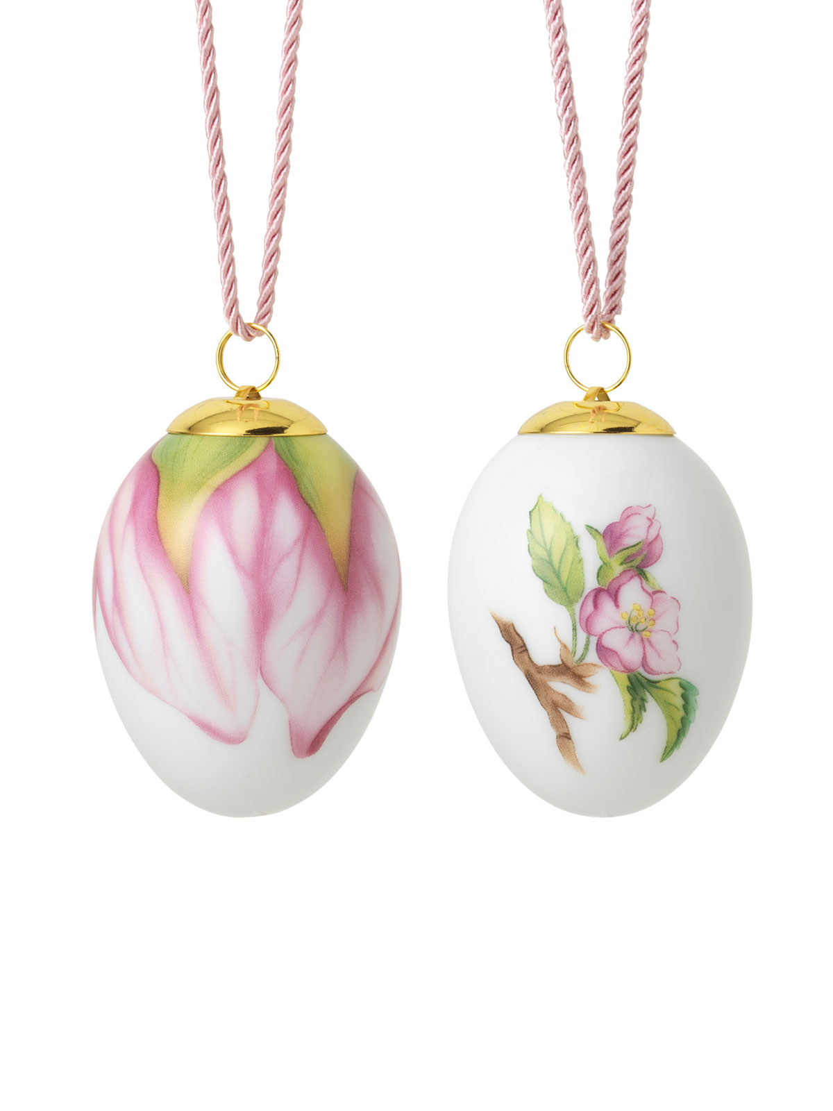 Royal Copenhagen Osterei 2er Set Apfelblüte Knospen+ Blütenblätter 2024
