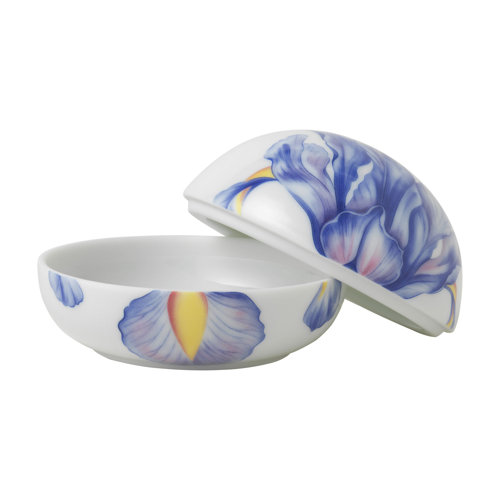 Royal Copenhagen Osterei Bonbonniere liegend Blue Iris 2024 