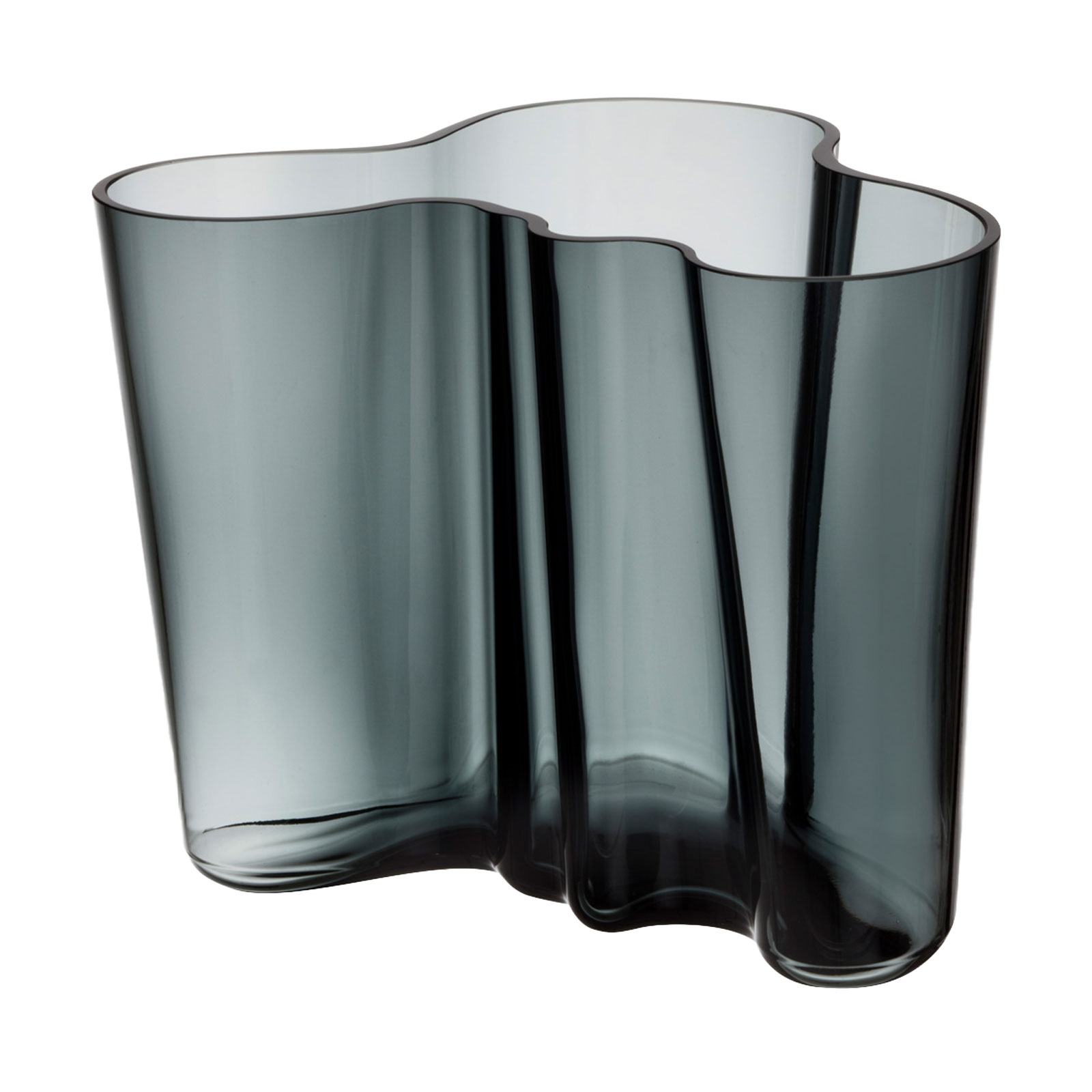 iittala Alvar Aalto Vase 16cm dark grey/dunkelgrau