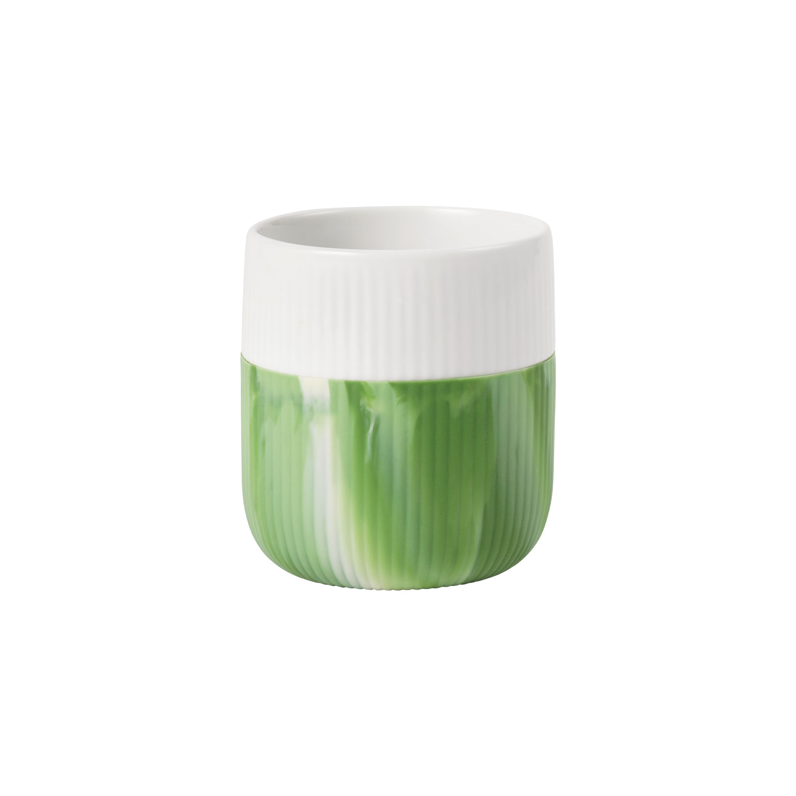 Royal Copenhagen Gerippt Contrast Becher Marble Green Grass