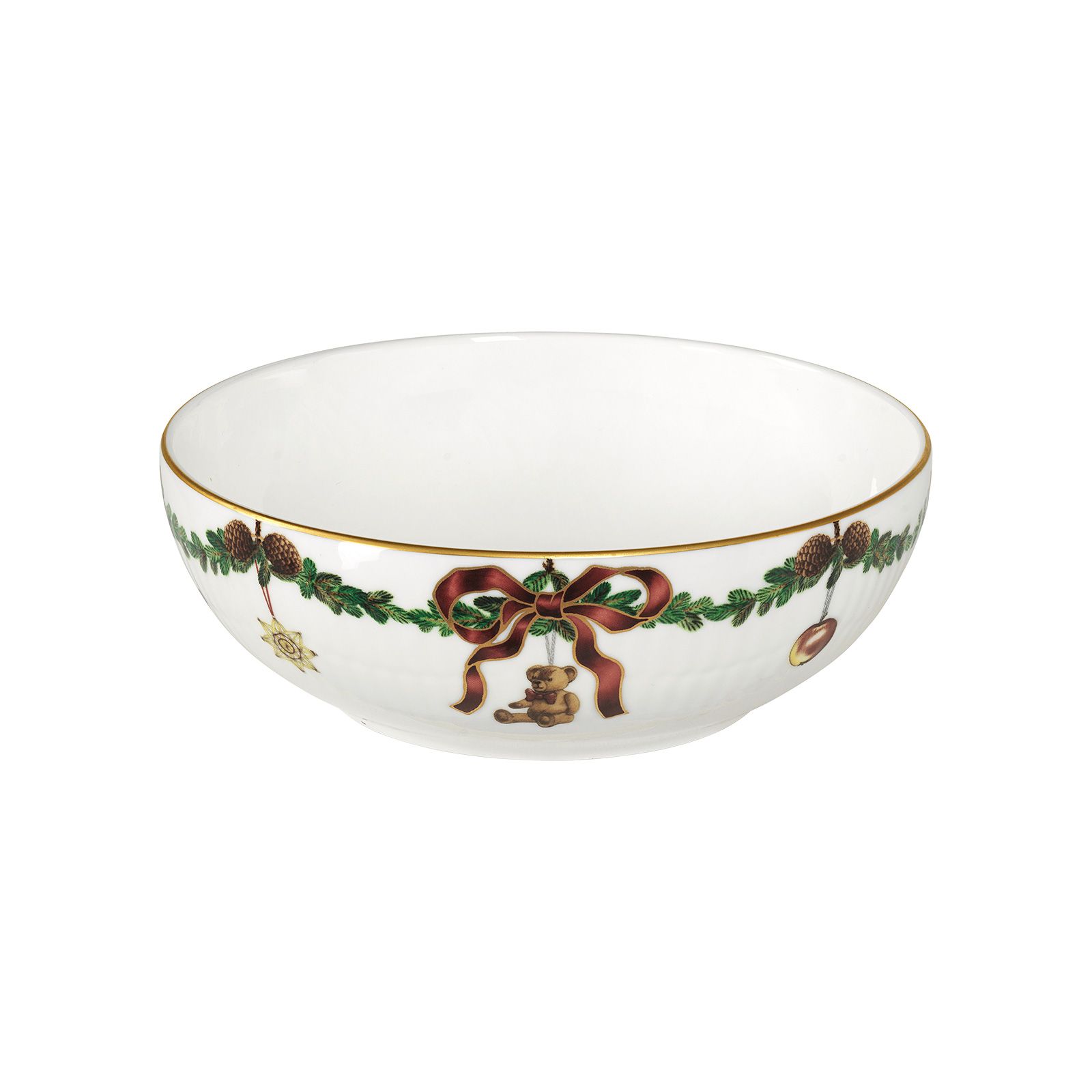 Royal Copenhagen Star Fluted Christmas serveerschaal 17,5 cm • Wit • de
