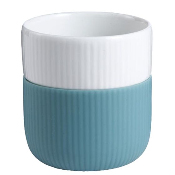 Royal Copenhagen 1016823 Fluted Contrast beker, siliconen, opaal, 330 ml